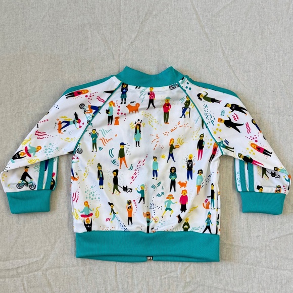 ✨ Adidas Baby Kids Superstar Tracksuit Sweat Pants Zip Jacket Set Sz. 6 Months - Picture 6 of 16